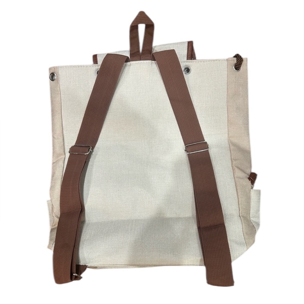 Cat Print Canvas Backpack - NWOT - Picture 2 of 3